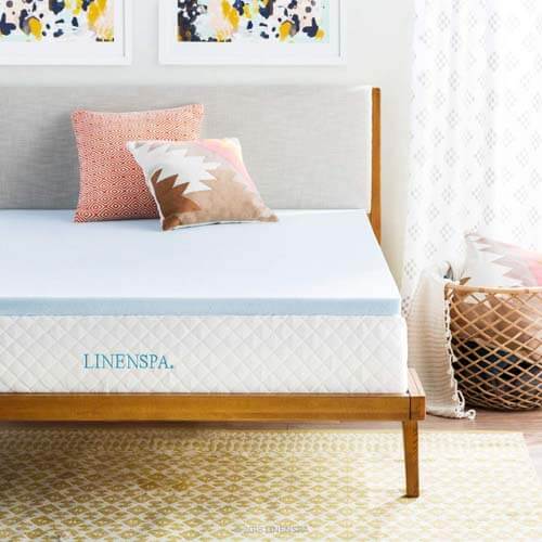 Linenspa 2-Inch Gel-Infused Memory Foam Mattress Topper